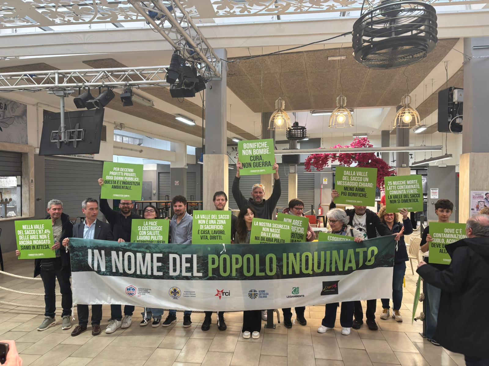 Ecogiustizia subito, flashmob nella Valle del Sacco